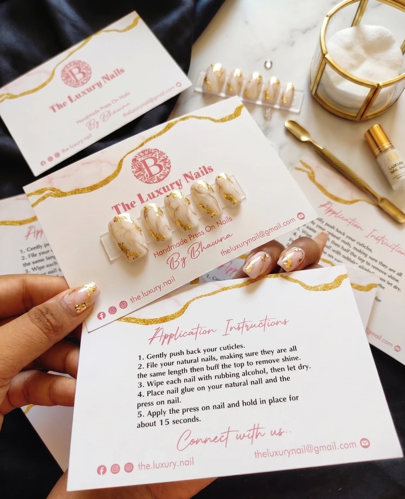 PressOn Nail Cards