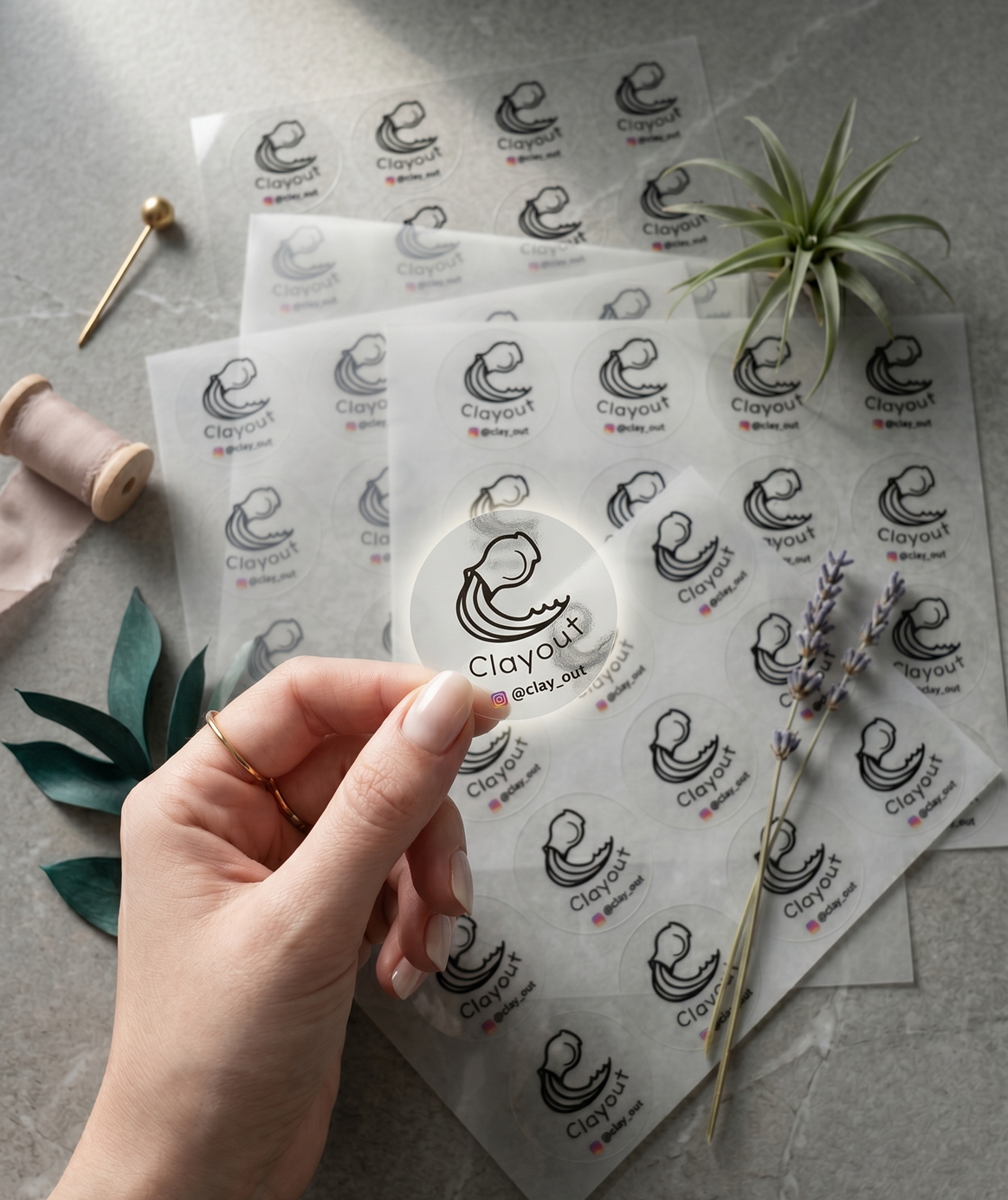 Round Transparent Stickers