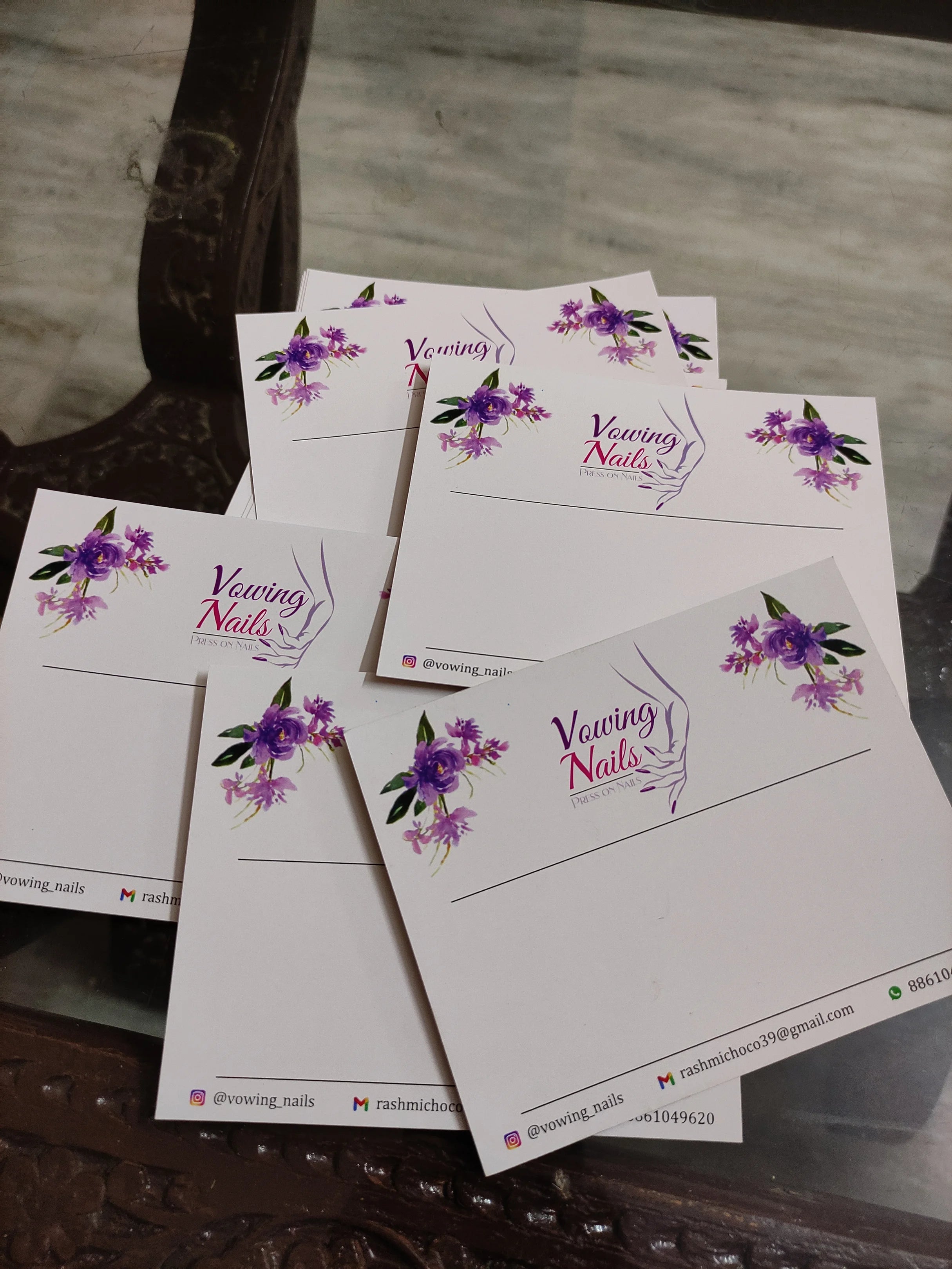 PressOn Nail Cards