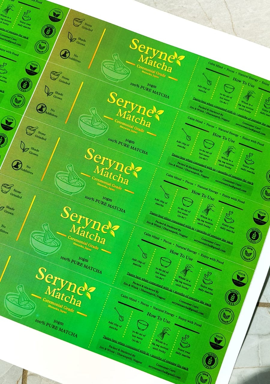 Rectangular Product Label Stickers - Standard Paper