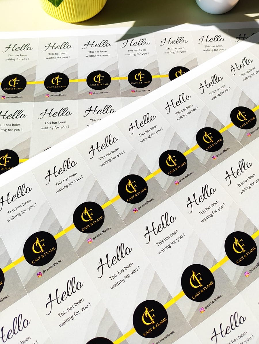 Rectangular Product Label Stickers - Standard Paper