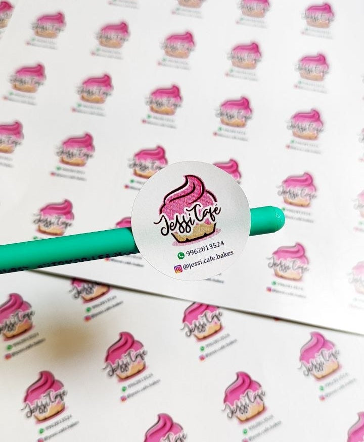 1 inch customized round sticker