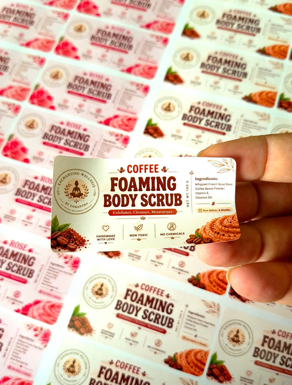 Rectangular Product Label Stickers - Standard Paper