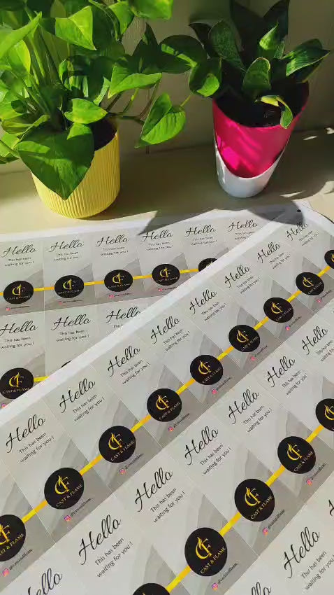 Rectangular Product Label Stickers - Standard Paper